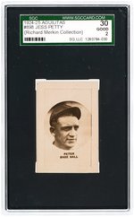 1924-25 AGUILITAS #898 JESSE PETTY SGC 30 GOOD 2 (RICHARD MERKIN COLLECTION).