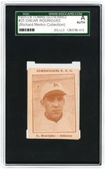 1923-24 TOMAS GUTIERREZ #25 OSCAR RODRIGUEZ SGC A AUTHENTIC (RICHARD MERKIN).