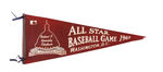 "1969 ALL-STAR BASEBALL GAME" PENNANT AT RFK STADIUM.