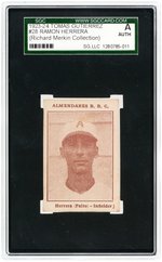 1923-24 TOMAS GUTIERREZ #28 RAMON HERRERA SGC A AUTHENTIC (RICHAR MERKIN COLLECTION).