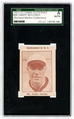 1923-24 TOMAS GUTIERREZ #46 HARRY McCURDY SGC A AUTHENTIC (RICHARD MERKIN COLLECTION).