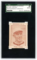 1923-24 TOMAS GUTIERREZ #53 ART PHELAN SGC A AUTHENTIC.