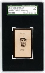 1923-24 NACIONALES #42 EUFEMIO ABREU SGC A AUTHENTIC (RICHARD MERKIN COLLECTION).