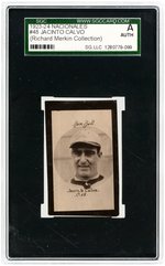 1923-24 NACIONALES #48 JACINTO CALVO SGC A AUTHENTIC (RICHARD MERKIN COLLECTION).