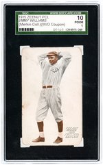 1915 ZEENUT PCL "HONOLULU JOHNNY" WILLIAMS W/O COUPON SGC 10 POOR 1 (RICHARD MERKIN COLLECTION).