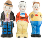 MOON MULLINS, HAROLD TEEN & UNCLE WALT FIGURAL TOOTHBRUSH HOLDER TRIO.