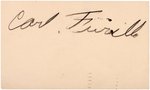 CARL FURILLO SIGNED 1948 POSTCARD.