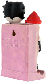 BETTY BOOP & KOKO THE CLOWN RARE BISQUE TOOTHBRUSH HOLDER.