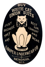 "BUY WHITE CAT UNION SUITS" MIRROR.