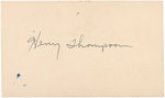 1957 HANK THOMPSON SIGNED POSTCARD.