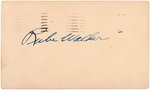 RUBE WALKER SIGNED 1951 POSTCARD.