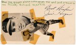 1952 JIM HEGAN SIGNED POSTCARD.