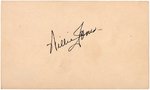 WILLIE JONES SIGNED 1952 POSTCARD.