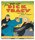 "THE POP-UP DICK TRACY - CAPTURE OF BORIS ARSON" HARDCOVER.