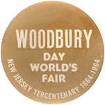 BIG 3.5" AND FIRST SEEN 1964 NYWF BUTTON FOR NEW JERSEY TERCENTENARY 1664-1964.