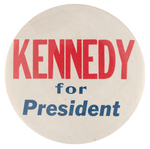 RFK "KENNEDY FOR PRESIDENT" 3.5" SLOGAN BUTTON.