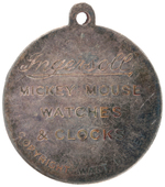 MICKEY MOUSE ENGLISH INGERSOLL WATCH FOB FROM THE EARLY 1930s.