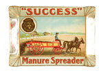 "SUCCESS MANURE SPREADER" TIN TRAY.