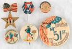 SPANISH AMERICAN WAR 6 BUTTONS AND RELATED INCLUDING RARITIES.