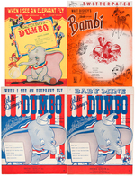 "DUMBO" & "BAMBI" SHEET MUSIC LOT.