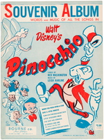 "PINOCCHIO" SHEET MUSIC LOT WITH ALBUM & SCARCITIES.