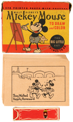 "MICKEY MOUSE TO DRAW AND COLOR - THE BIG LITTLE SET."