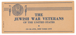 JEWISH WAR VETS C. 1933 "DON'T BUY GERMAN GOODS" FUND RAISER BOOKLET.