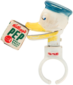 DONALD DUCK "LIVING TOY" KELLOGG'S PEP CEREAL PREMIUM RING.