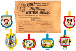 "ROY ROGERS WESTERN MEDALS" NEAR SET.