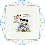 MICKEY & MINNIE MOUSE EXCEPTIONAL PARAGON CHINA SERVING PLATE.