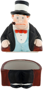 BRINGING UP FATHER - JIGGS FIGURAL CHINA TRINKET BOX.