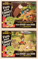 "FUN AND FANCY FREE" LOBBY CARD TRIO FEATURING BONGO.