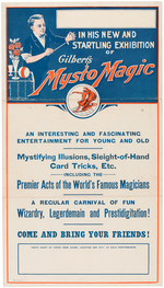 "GILBERT MYSTO MAGIC EXHIBITION SET" BOXED 1930 SET.