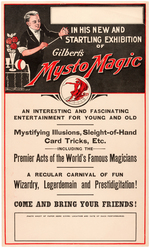 "GILBERT MYSTO MAGIC EXHIBITION SET" BOXED 1950s SET.