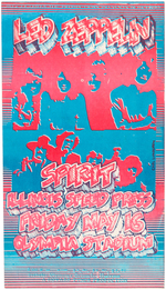 SCARCE LED ZEPPELIN OLYMPIA STADIUM DETROIT HANDBILL MAY 1969 FIRST NORTH AMERICAN TOUR.