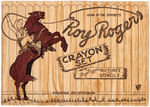 ROY ROGERS PAINT SET & CRAYON SET BOXED PAIR.