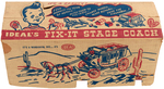 "IDEAL'S FIX-IT STAGE COACH" BOXED WESTERN TOY.