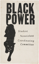 PAIR OF SNCC CIVIL RIGHTS ITEMS INCLUDING POWERFUL "MISSISSIPPI" LYNCHING POSTER.