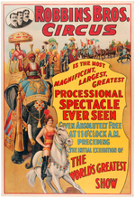 "ROBBINS BROS. CIRCUS" POSTER.