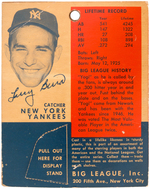 1956 "BIG LEAGUE STARS" CARDED YOGI BERRA STATUE.