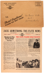 "JACK ARMSTRONG MODEL AIRPLANES" PREMIUM SET.