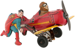 SUPERMAN ROLL OVER PLANE MARX WIND-UP MULTI-COLOR VARIETY.