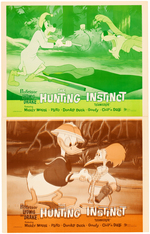 LUDWIG VON DRAKE "THE HUNTING INSTINCT" LOBBY CARD SET.