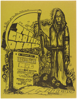 GRATEFUL DEAD 1967 FRESNO CONCERT HANDBILL.