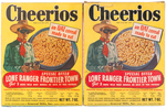 CHEERIOS "LONE RANGER FRONTIER TOWN" CEREAL PREMIUM LOT.