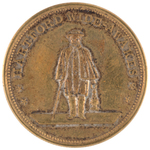 EARLY 1860 LINCOLN SUPPORTERS MEDAL FOR "HARTFORD WIDE-AWAKES."