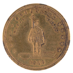 EARLY 1860 LINCOLN SUPPORTERS MEDAL FOR "HARTFORD WIDE-AWAKES."