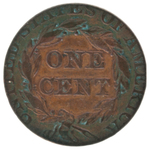 ALTERED 1852 LARGE CENT RELATED TO COPPERHEADS.