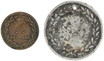 PAIR OF ANDREW JACKSON TOKENS 1824-2 AND 1828-9.