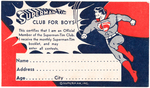 "SUPERMAN-TIM CLUB MEMBERSHIP CARD" LOT.